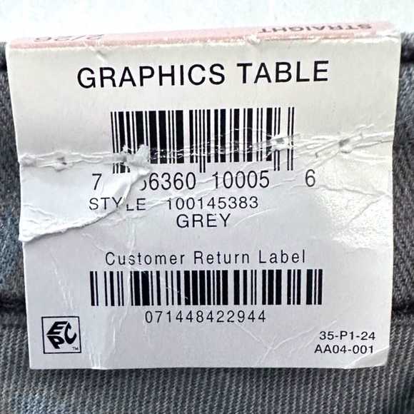 INC Denim Mid Rise Straight Jeans 2/26 Gray Fade Wash Distressed NWT - Picture 6 of 12